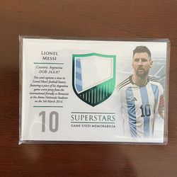 2024 Futera Superstars Lionel Messi Patch /15 Game Used Argentina 