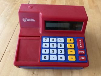 Learning Resources Pretend & Play Calculator Cash Register, Gift for Kids