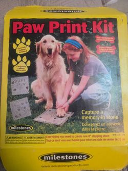 New Paw Print Kit & feeding tray