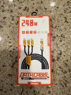 Patacable 3-in-1 240W USB Charging Cable