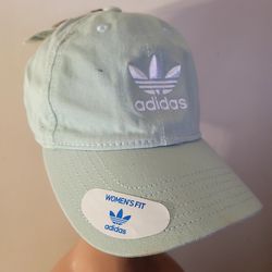 Adidas womens mint green base ball cap