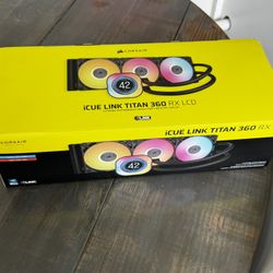 Pc Parts , CORSAIR iCUE LINK TITAN 360 RX RGB Liquid CPU Cooler