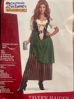 🍺 Tavern Maiden Costume – Size Small (6–8)
