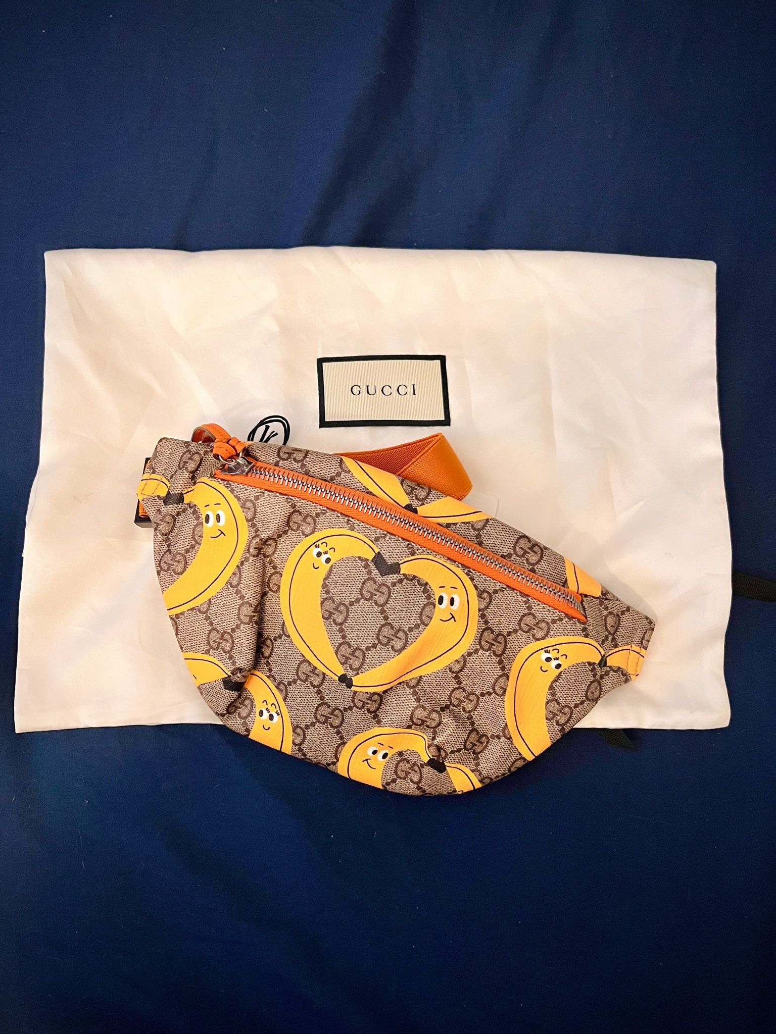 Gucci x Nina Dzyvulska Kid's Banana Print Belt Bag -  New 