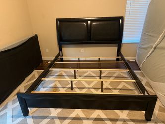California King Bed and nightstand