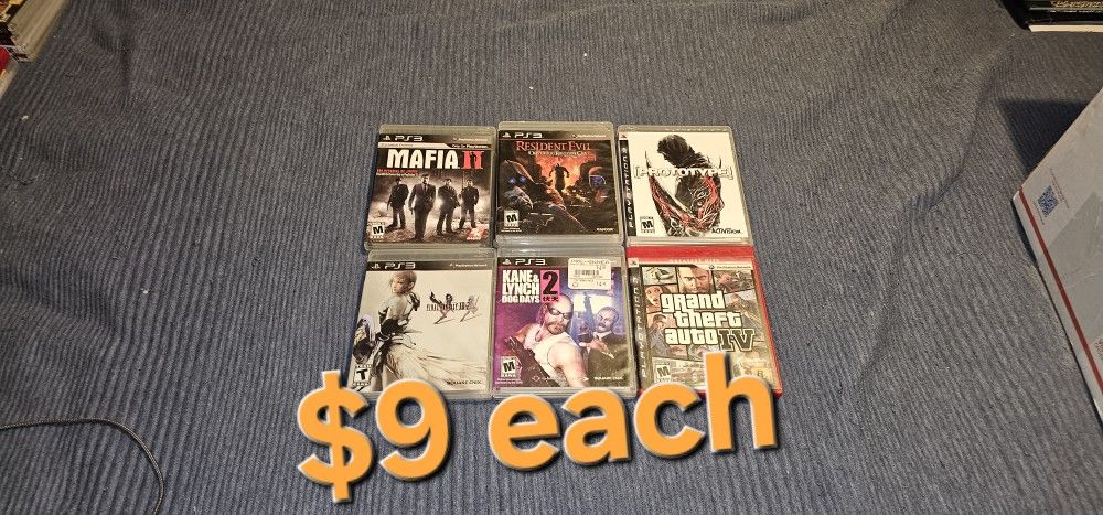 Playstation 3 Ps3 Games $9 Each