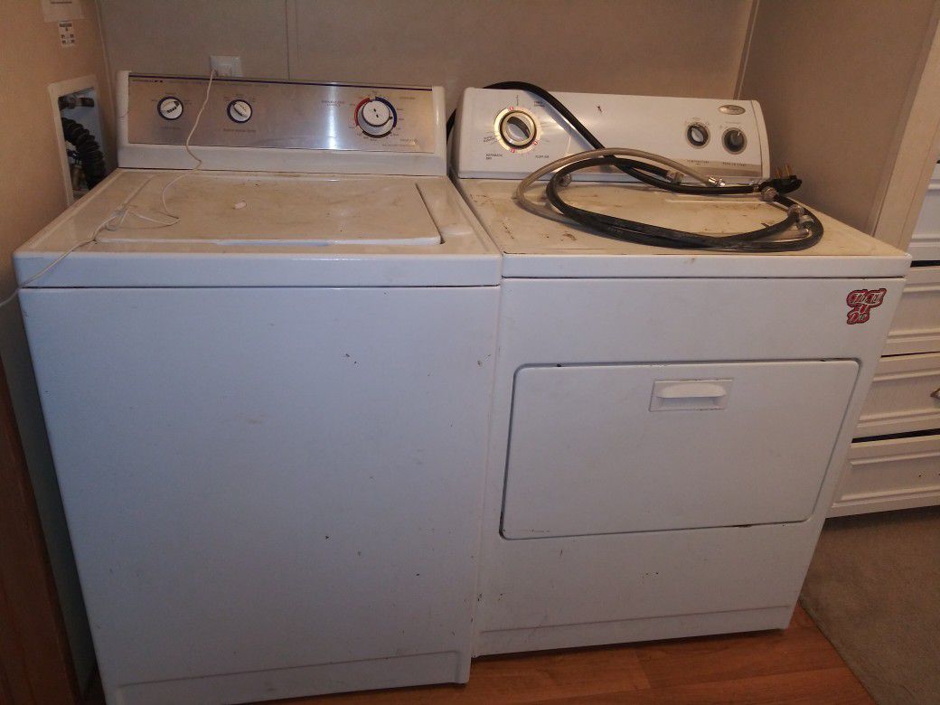 Admiral washer/ whirlpool dryer