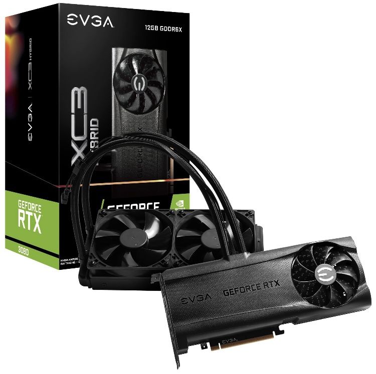 EVGA GeForce RTX 3080 XC3 ULTRA HYBRID GAMING, 10GB GDDROX, ARGB LED