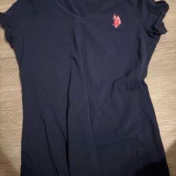 US POLO ASSN. T Shirt, Blue, Med. 
