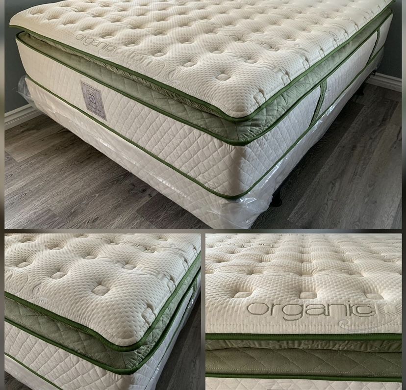 Ck Organic Elite Superior Hybrid Cool Gel Memory Foam Pillow Top 14inch Mattress!!