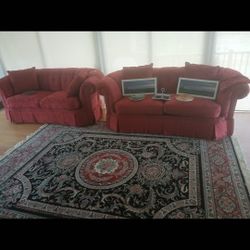 Couches And Rug 