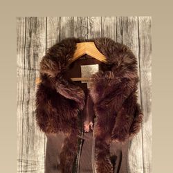 Women’s Fur Vest By Arden b Size Small