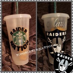 Raiders Starbucks Venti cup