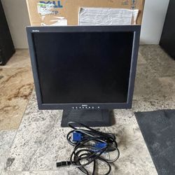 Computer Monitors & Keyboard/Mouse - Logitech Cordless Elite Duo Keyboard And Mouse; Dell FP1800 Monitor; HP VS17e Monitor