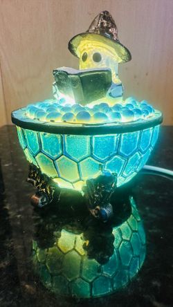 Ghost figurine lights up