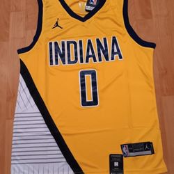 Tyrese Haliburton Indiana Pacers Yellow Jersey