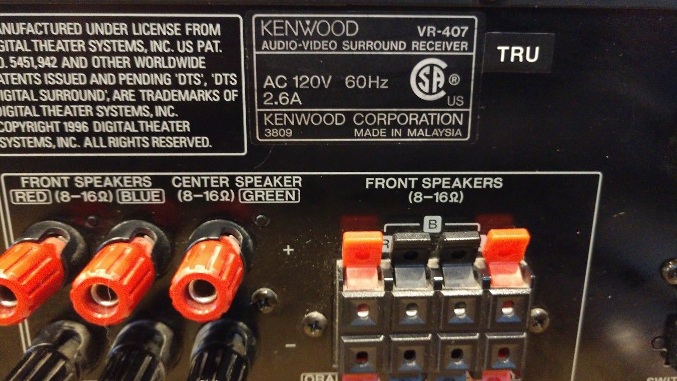 Kenwood VR407 Surround Receiver for Sale in Spirit Lake, ID OfferUp