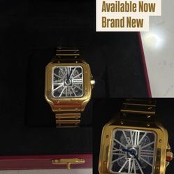Cartier Santos Skeleton 18kt Gold