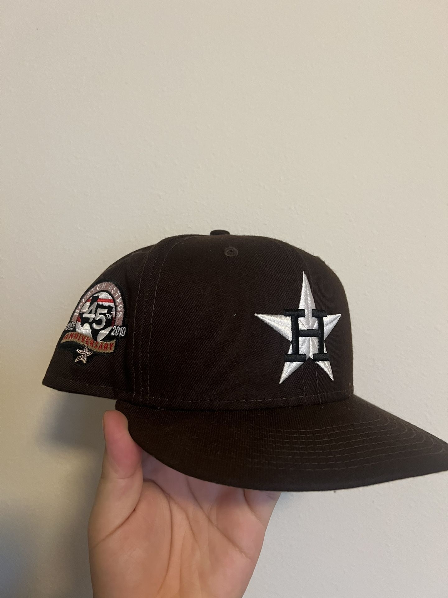 Dark Brown Houston Astros Fitted Hat 