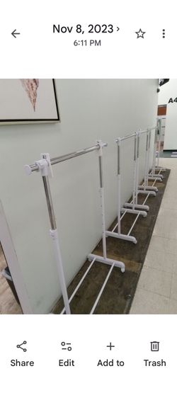 Clothes racks available Wednesday 7-01-26 (see description below)
