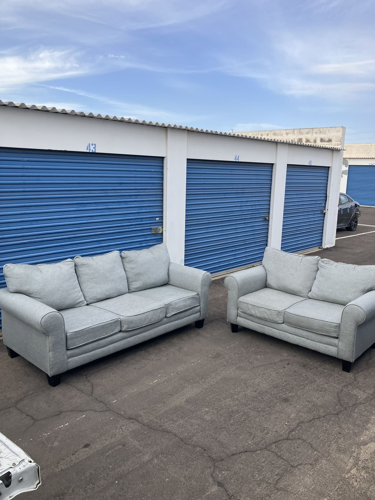 Gray Sofa Couch Set