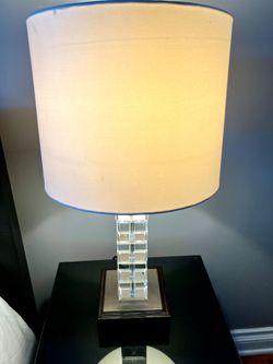 Pair of 23” H crystal lamps $50 obo