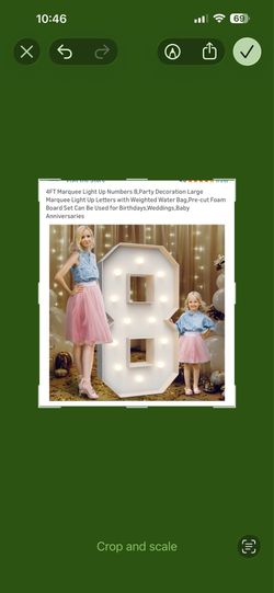 4ft number 8 with lights