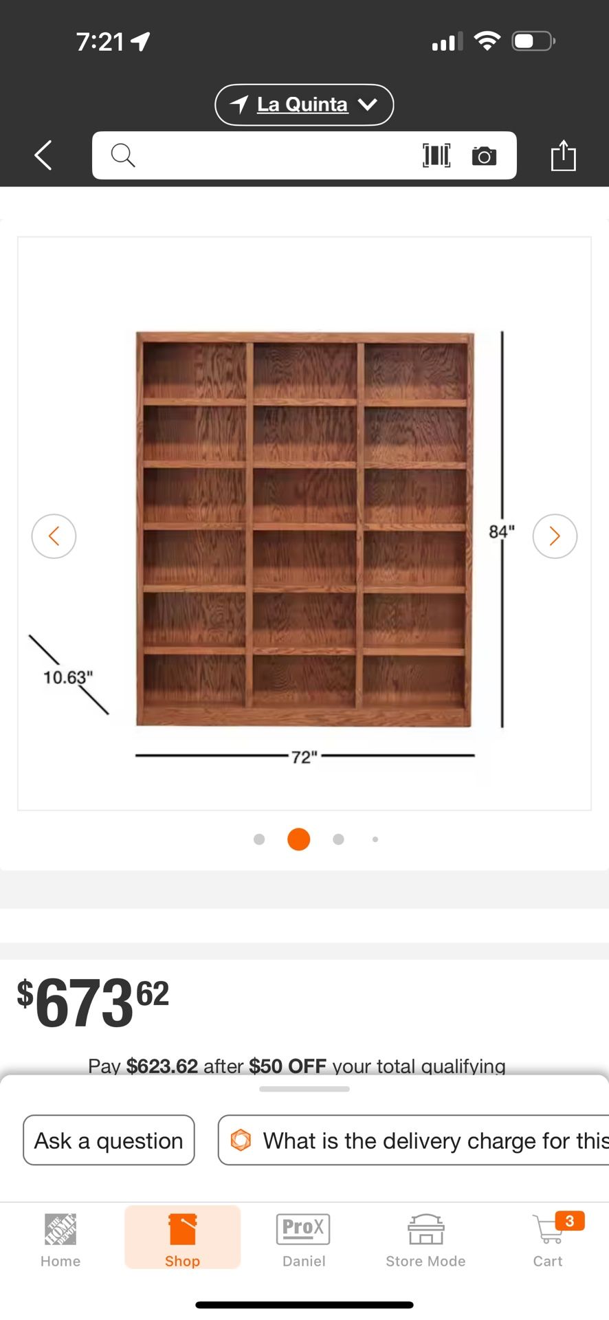 Wood Bookshelf