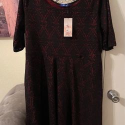 Plus Size Womens black/burgundy/black dress size 1X new 