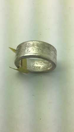 Morgan Silver Dollar Coin Ring 1882 Size 13