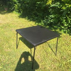 Black Card Table