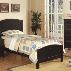 Twin Size Wooden Beds With Orthopedic Mattress