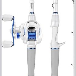 KastKing Centron Lite Spinning Fishing Reel Combo 7'0" M 3000 Reel White