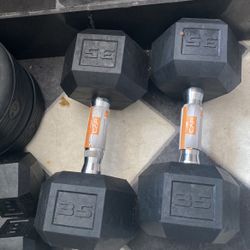 35 lbs weights pair