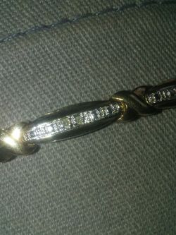 14 k and sterling silver real stones.bracelets
