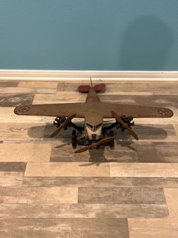 Steel craft Tri-Motor Airplane Vintage Pressed Steel Toy