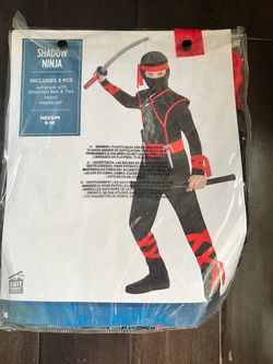 Shadow Ninja Kids Costume Medium 8-10