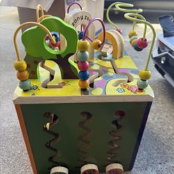 Wooden Activity Cube Toddler