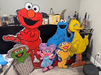 Sesame Street character cutout stands