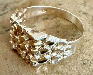 10K Gold Nugget Ring ( Size : 9 )