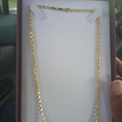 Brand New 14kt Gold Rope Chain 23 Inches 