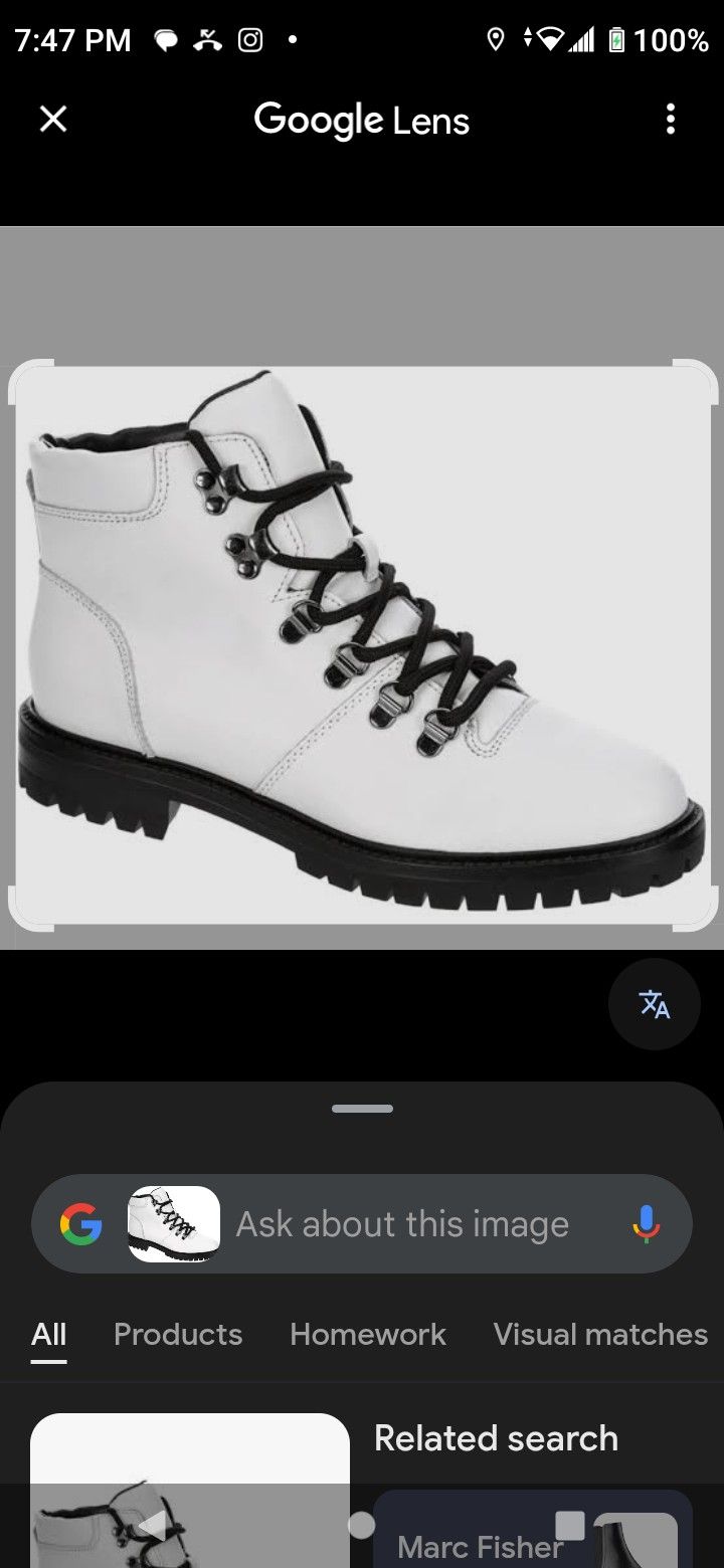 Marc Fisher White Boots