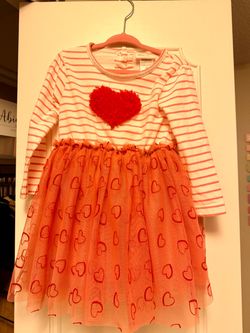Toddler Girls Valentines Dress 2T