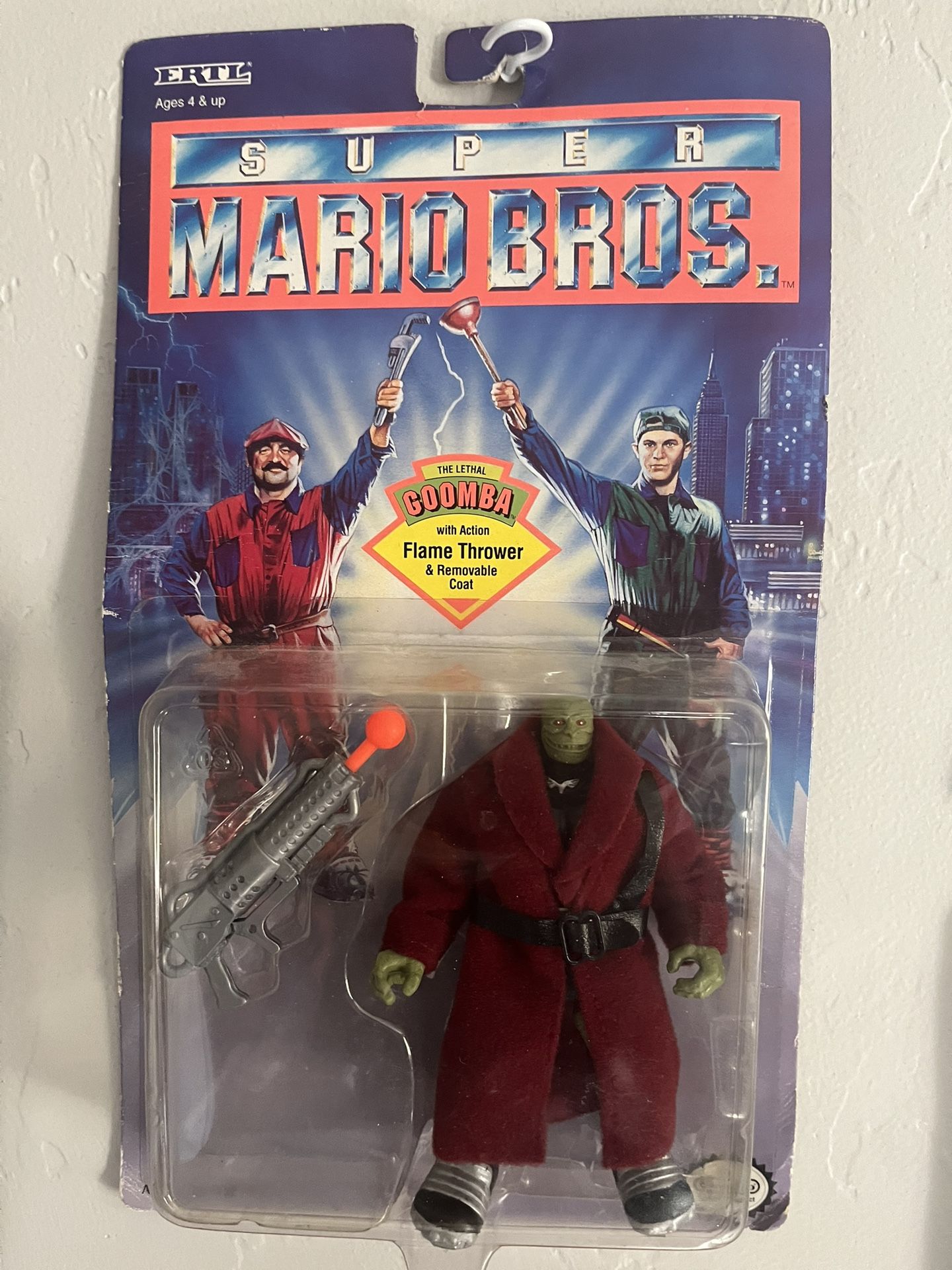 Super Mario Bros 1993 Movie GOOMBA Action Figure by ERTL Nintendo Vintage