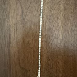 Diamond studded gold bracelet