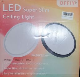 NEW OFFIY 15.8" LED Super Slim Ceiling Light 6-Pack