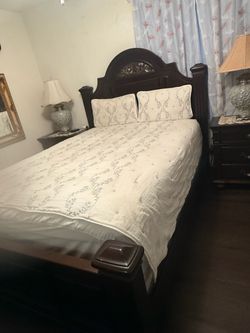 Full queen bed set