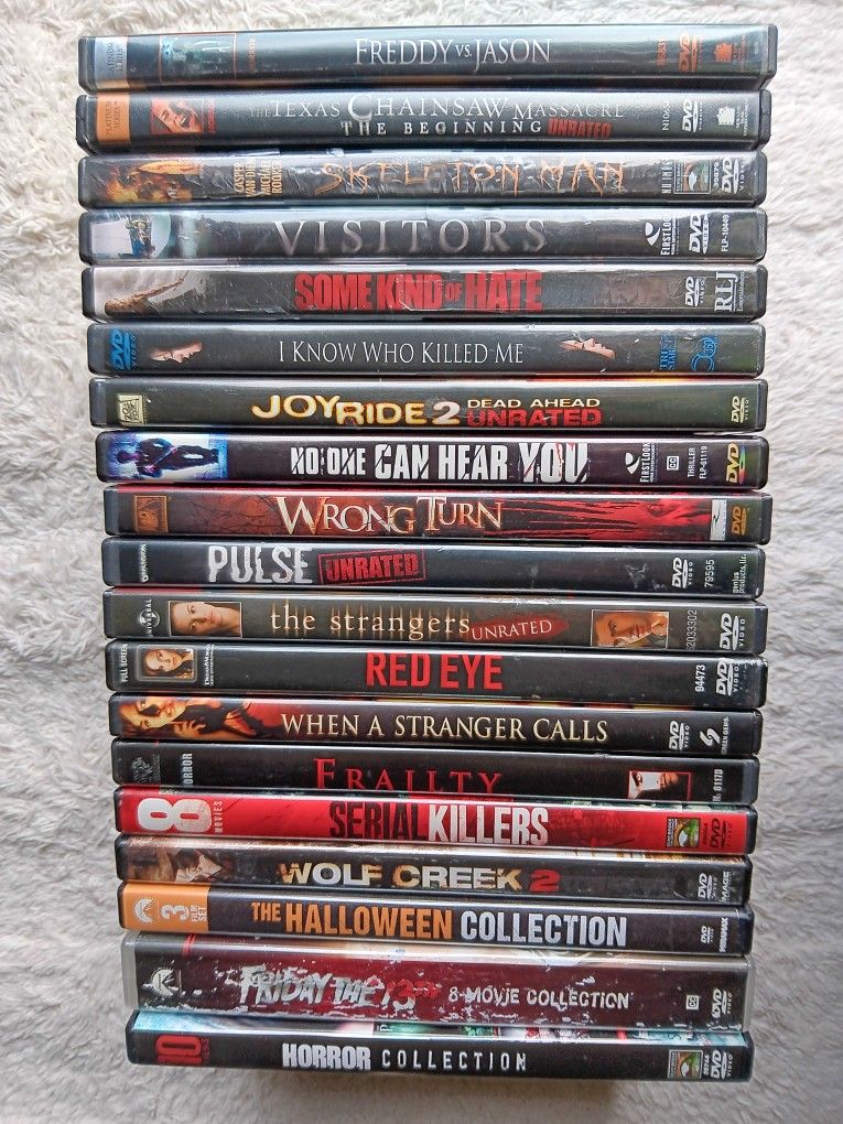 Horror Movies from $2 or $30 Lot, see description