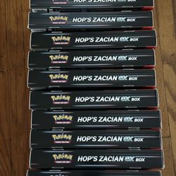 Pokemon Hop’s Zacian ex Box 10x