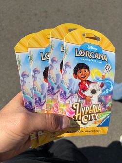 Disney Lorcana Hyperia City Sleeved Blisters